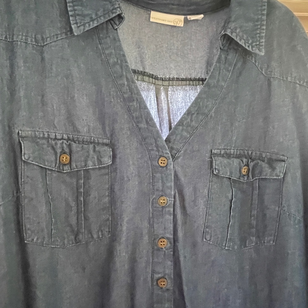 Westport Denim Blue Shirt Dress